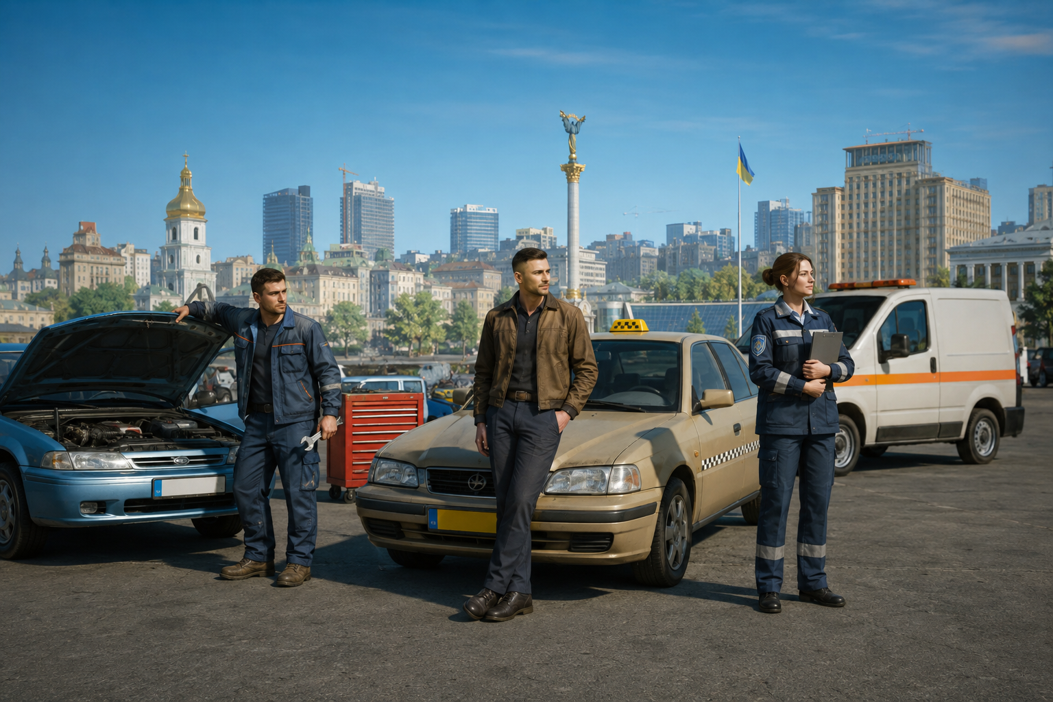 Різні професії гравців на українському GTA RP сервері